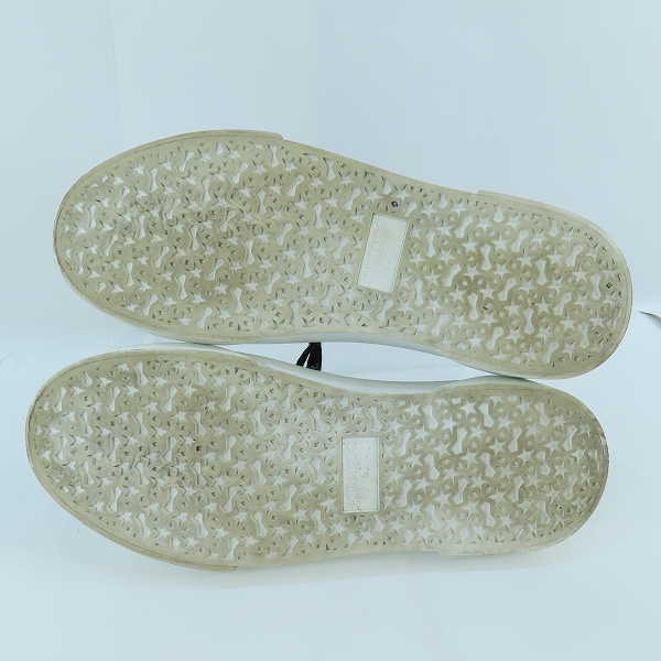 実際に弊社で買取させて頂いたJIMMY CHOO/ジミーチュウ スタッズ レザースニーカー/44の画像 2枚目
