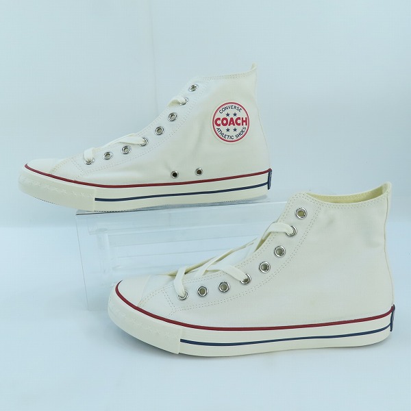実際に弊社で買取させて頂いたCONVERSE ADDICT/コンバース アディクト COACH CANVAS HI 1CL784 スニーカー/27.0の画像 3枚目