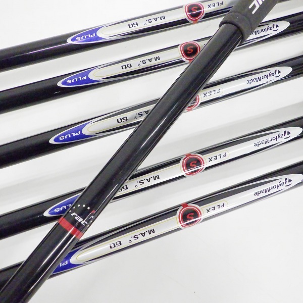 実際に弊社で買取させて頂いたTaylorMade/テーラーメイド rac LT アイアン #5～9,Pw 6本セット M.A.S.2 60 PLUS FLEX:S の画像 6枚目