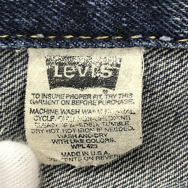 実際に弊社で買取させて頂いたLevi's/リーバイス  デニムジャケット 70507-0312/XLの画像 4枚目