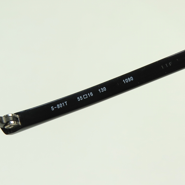 実際に弊社で買取させて頂いた999.9/フォーナインズ チタンシャーリング 度入り 眼鏡/メガネフレーム/アイウェア S-801T-1090の画像 4枚目