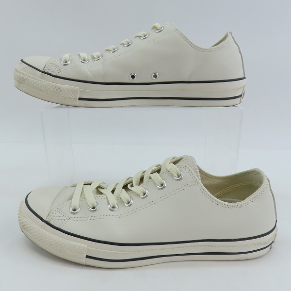 実際に弊社で買取させて頂いたCONVERSE/コンバース LEATHER ALL STAR OX レザー オールスター スニーカー 31311320/28.0の画像 3枚目
