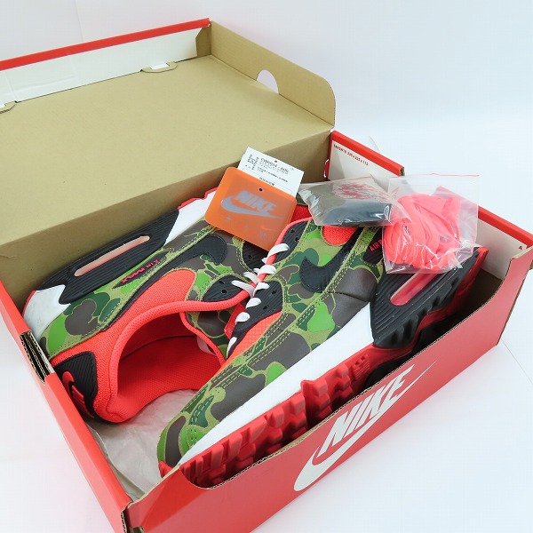 実際に弊社で買取させて頂いたNIKE×atmos/ナイキ×アトモス AIR MAX 90 SP REVERSE DUCK CAMO/リバース ダック カモ CW6024-600/28.5の画像 7枚目
