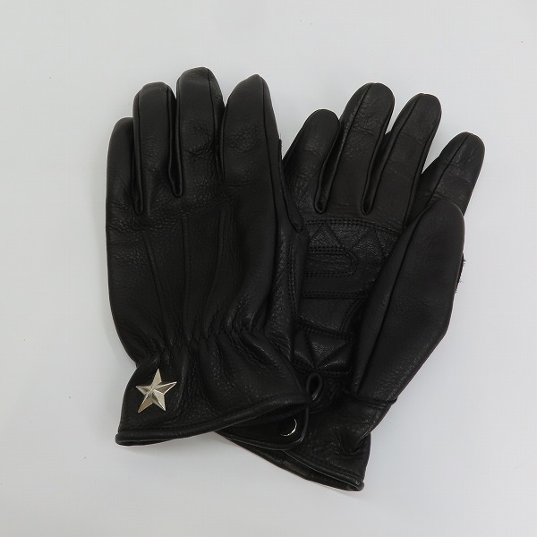実際に弊社で買取させて頂いたSchott/ショット ワンスター レザーグローブ ブラック M
