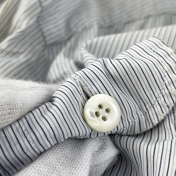 実際に弊社で買取させて頂いたPRADA/プラダ ストライプ 長袖シャツ 39/15.5の画像 4枚目