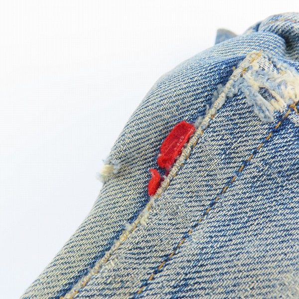 実際に弊社で買取させて頂いたLEVI'S/リーバイス 501 ヴィンテージ 刻印6 ボタンフライ デニムパンツ/32×31の画像 5枚目