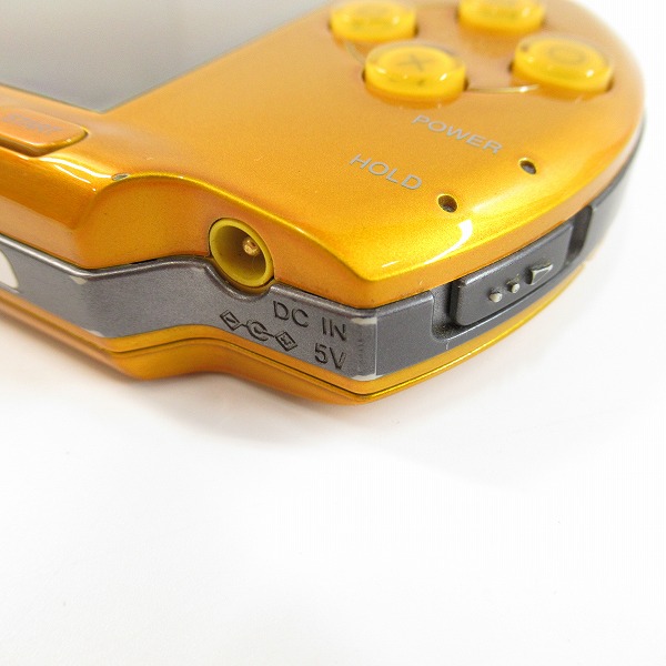 実際に弊社で買取させて頂いたSONY/ソニー PSP/プレイステーションポータブル 本体 PSP-3000 ブライト・イエロー【簡易動作確認済】の画像 9枚目