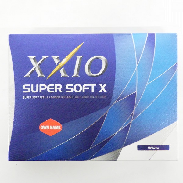 実際に弊社で買取させて頂いた【未使用/オウンネーム】DUNLOP/ダンロップ XXIO/ゼクシオ SUPER SOFT X ゴルフボール ホワイト 1ダースの画像 2枚目