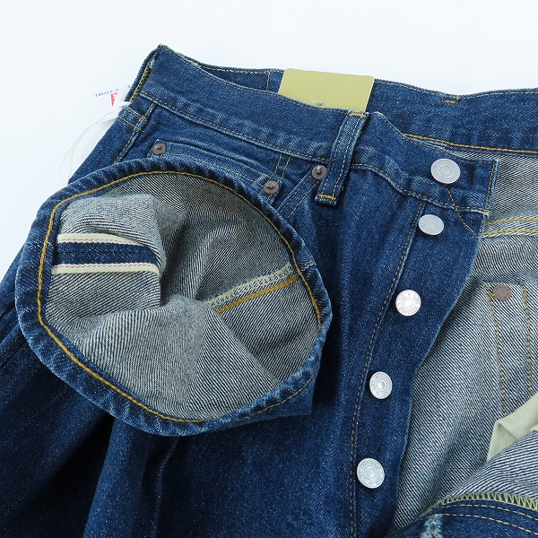 実際に弊社で買取させて頂いた【未使用】LEVI'S/リーバイス LVC 1955モデル 501XX BIGE 復刻  デニムパンツ/50155-0076/W32×L32の画像 2枚目