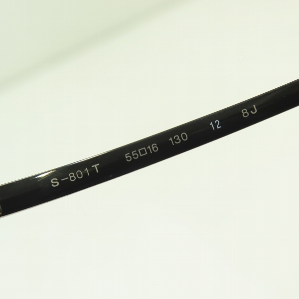 実際に弊社で買取させて頂いた999.9/フォーナインズ チタンシャーリング 度入り 眼鏡/メガネフレーム/アイウェア S-801T-12の画像 6枚目