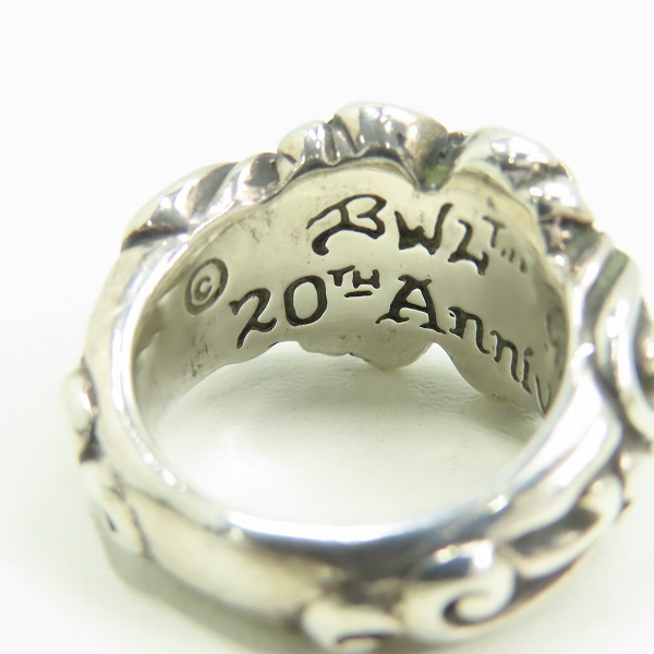 実際に弊社で買取させて頂いたBWL/BILL WALL LEATHER/ビルウォールレザー 20周年記念 NEW GOTHIC CROSS RING/ニュー ゴシック クロス リング/19号の画像 6枚目