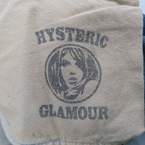 実際に弊社で買取させて頂いたHYSTERIC GLAMOUR×mastermind JAPAN/ヒステリックグラマー×マスターマインド 国旗パッチデニムパンツ 0222AP16/34の画像 4枚目