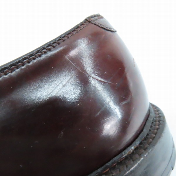 実際に弊社で買取させて頂いたALDEN/オールデン SHELL CORDOVAN LEATHER/シェルコードバンレザー プレーントゥ シューズ 990/8.5の画像 7枚目