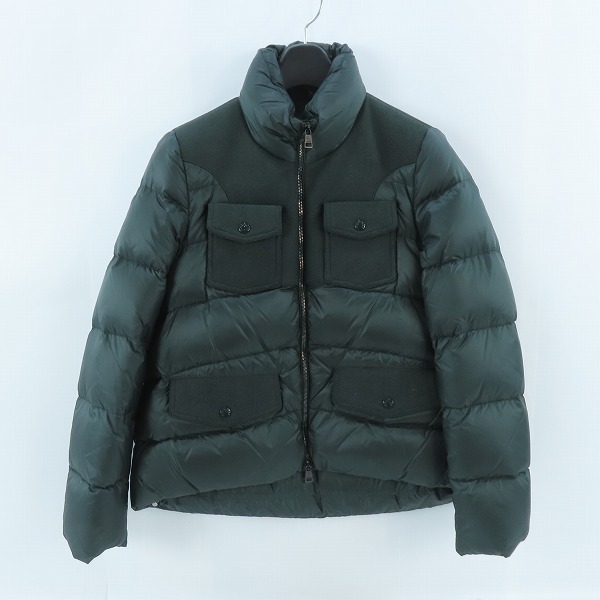 実際に弊社で買取させて頂いたMONCLER/モンクレール KIKU ウール切替 ナイロンダウンジャケット 4209F4633285/0