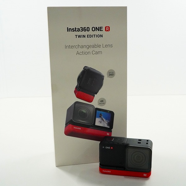 実際に弊社で買取させて頂いたinsta360 ONE R TWIN EDITION 360度＋4K広角モジュール アクションカメラ 付属品付き 動作確認済み