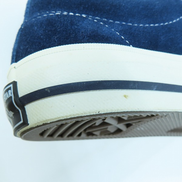 実際に弊社で買取させて頂いたCONVERSE/コンバース ONE STAR OX SUEDE NAVY ワンスター スエード ネイビー ホワイト/7.5の画像 6枚目
