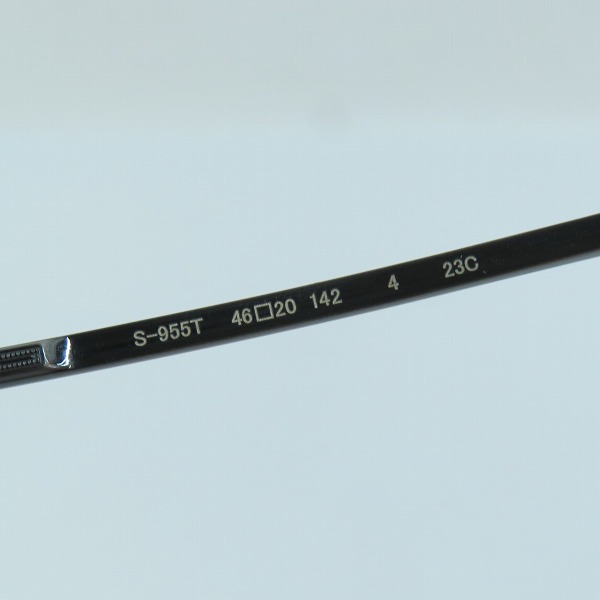 実際に弊社で買取させて頂いた999.9/フォーナインズ TITANIUM アイウェア/眼鏡 S-955Tの画像 8枚目