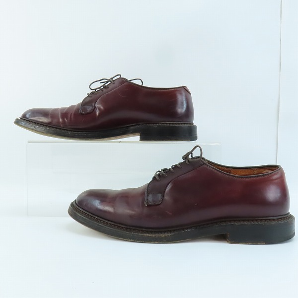 実際に弊社で買取させて頂いたALDEN/オールデン SHELL CORDOVAN LEATHER/シェルコードバンレザー プレーントゥ シューズ 990/7Dの画像 3枚目