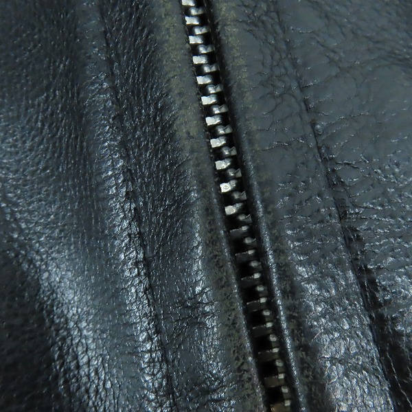 実際に弊社で買取させて頂いたSCHOTT/ショット ボアライナー シングルレザーライダースジャケット /40の画像 9枚目