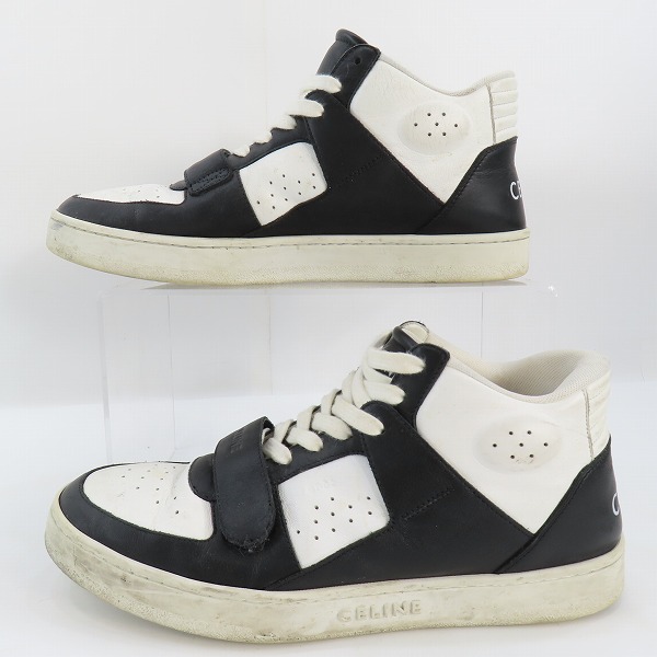 実際に弊社で買取させて頂いたCELINE/セリーヌ CT-02 ベルクロ レザー ミッド スニーカー RM0421/42の画像 3枚目