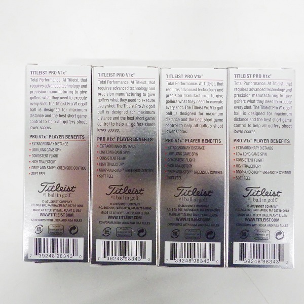 実際に弊社で買取させて頂いた 【未使用】Titleist/タイトリスト PRO V1x ゴルフボール ホワイト 1ダースの画像 3枚目
