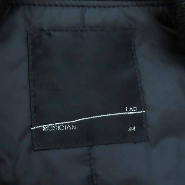 実際に弊社で買取させて頂いたLAD MUSICIAN/ラッドミュージシャン 牛革切替/ウール100% スタジャン 2211-351/44の画像 3枚目