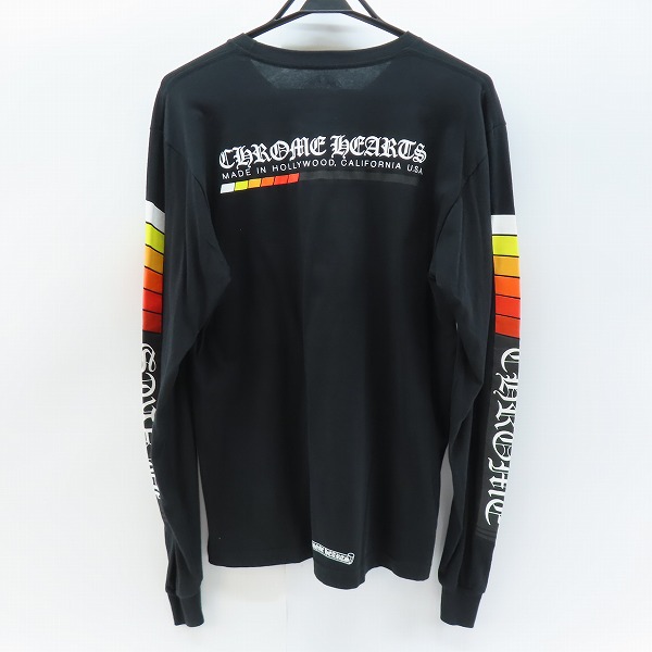 実際に弊社で買取させて頂いた【JPタグ】CHROME HEARTS/クロムハーツ ネオンバーロゴ 背面プリント ロングスリーブ ポケット カットソー/Tシャツ Lの画像 1枚目