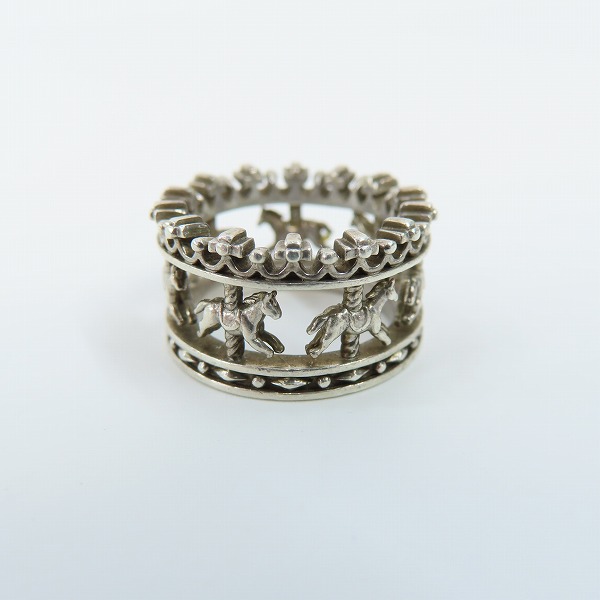 実際に弊社で買取させて頂いたJustin Davis/ジャスティンデイビス ROYAL CAROUSEL メリーゴーランドモチーフ リング SRJ2014/4.5-5号の画像 2枚目