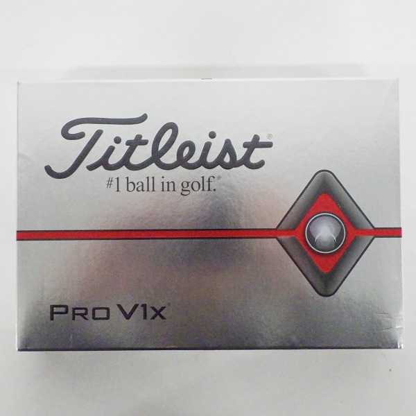 実際に弊社で買取させて頂いた【未使用】Titleist/タイトリスト PRO V1x ゴルフボール ホワイト 1ダースの画像 2枚目