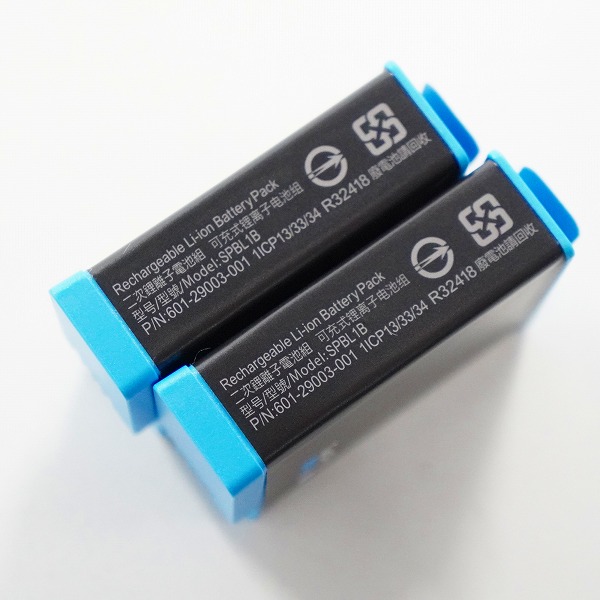 実際に弊社で買取させて頂いたGoPro/ゴープロ SPBL1B HERO 11& 10 & 9 Black 用 純正 バッテリー 2点セット 動作確認済みの画像 4枚目