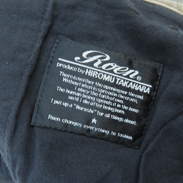 実際に弊社で買取させて頂いたRoen/ロエン 切替 ワッペン付/グラデ ハーフパンツ 32の画像 2枚目