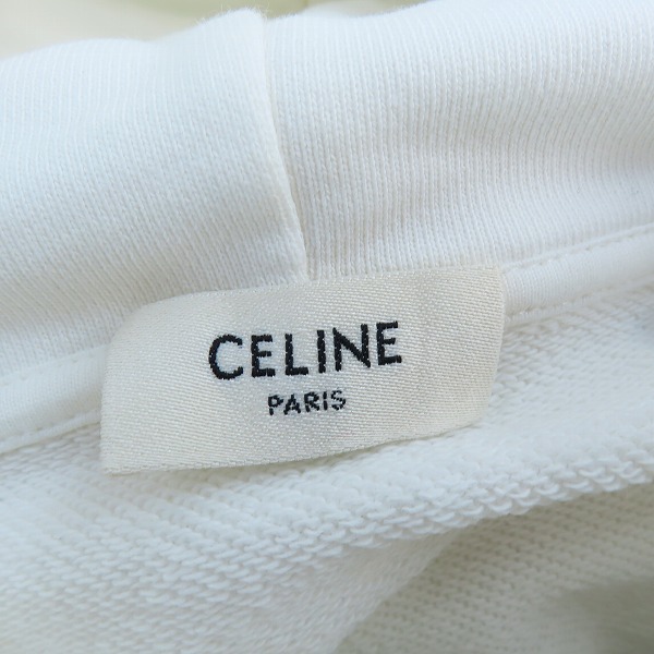 実際に弊社で買取させて頂いたCELINE by Hedi Slimane/セリーヌバイエディスリマン 21SS ロゴ スタッズ プルオーバーパーカー 2Y323052H/Lの画像 2枚目