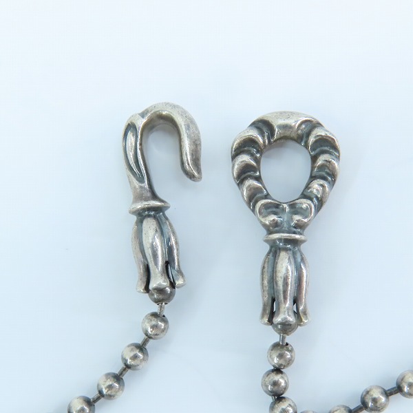 実際に弊社で買取させて頂いたLONE ONES/ロンワンズ リンクドクレーンリング ペンダント MFフック ボールチェーンネックレスの画像 6枚目