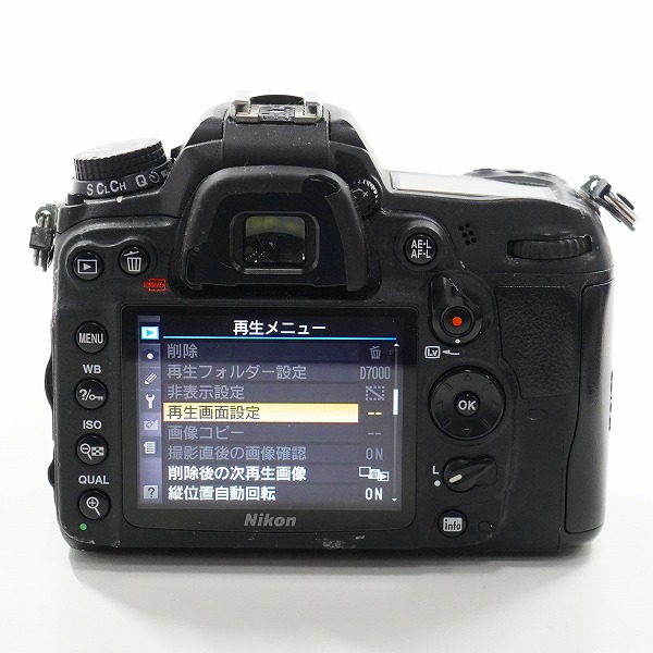 実際に弊社で買取させて頂いたNikon/ニコン D7000 デジタル一眼レフカメラ ボディ ED AF-S NIKKOR 24-120mm レンズセット 動作確認済みの画像 6枚目