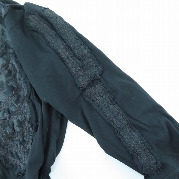 実際に弊社で買取させて頂いたRoen/ロエン スカル ボーン 長袖Tシャツ ブラック 48の画像 8枚目