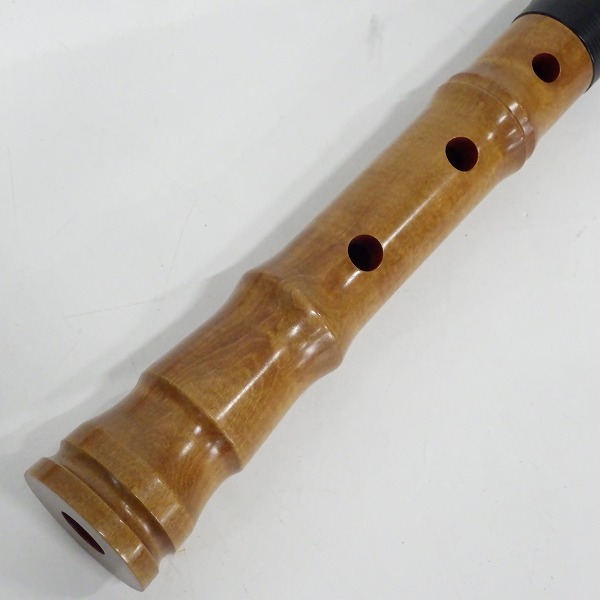 実際に弊社で買取させて頂いた尺八 清風 名 約48cm 和楽器 ケース袋付の画像 3枚目