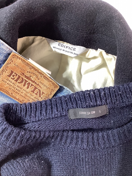 実際に弊社で買取させて頂いた【おまとめ】エディフィス/エドウィン/コムサイズム 等 チェスターコート/デニム/ニット 他の画像 1枚目