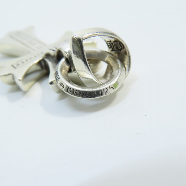 実際に弊社で買取させて頂いたCHROME HEARTS/クロムハーツ スモールCHクロス プレーンベイル パヴェダイヤの画像 6枚目