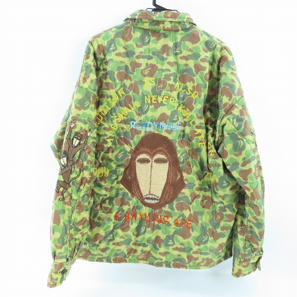 実際に弊社で買取させて頂いたREADYMADE×A BATHING APE/レディメイド×アベイシングエイプ VIETNAM JUMPER ベトナムジャンパー RE-AP-CM-00-00-003/Lの画像 1枚目