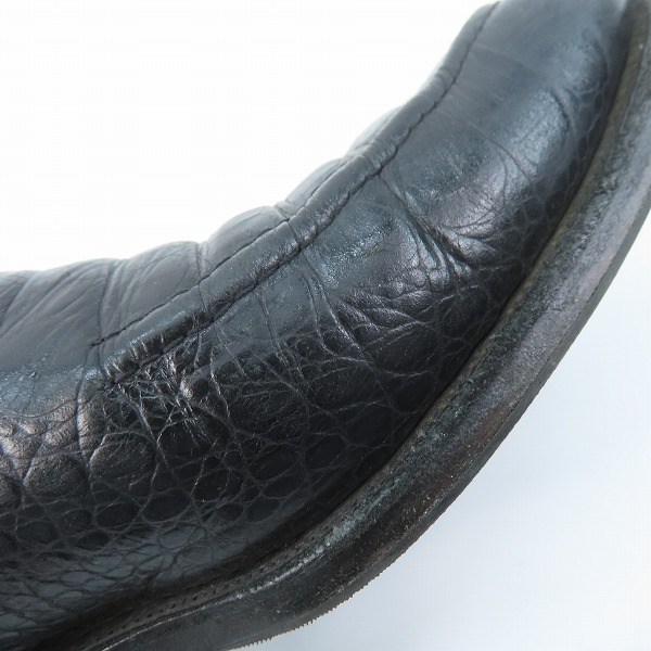 実際に弊社で買取させて頂いたTricker’s/トリッカーズ Needles/ニードルズ別注 8050 クロコ型押 ローファ/7.5の画像 7枚目