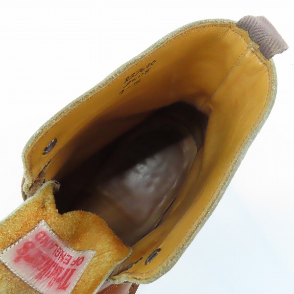 実際に弊社で買取させて頂いたTricker's/トリッカーズ MOLTON/モールトン カントリーブーツ ウイングチップ M2508/9の画像 4枚目