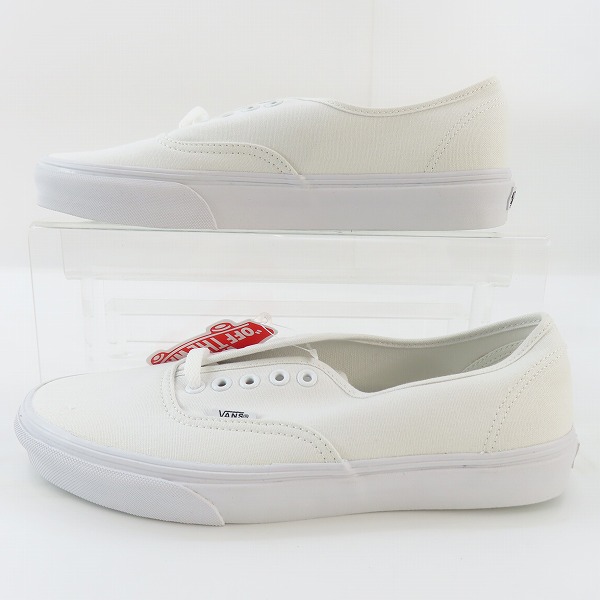 実際に弊社で買取させて頂いた【未使用】vans/バンズ authentic white ローカットスニーカー 9の画像 3枚目