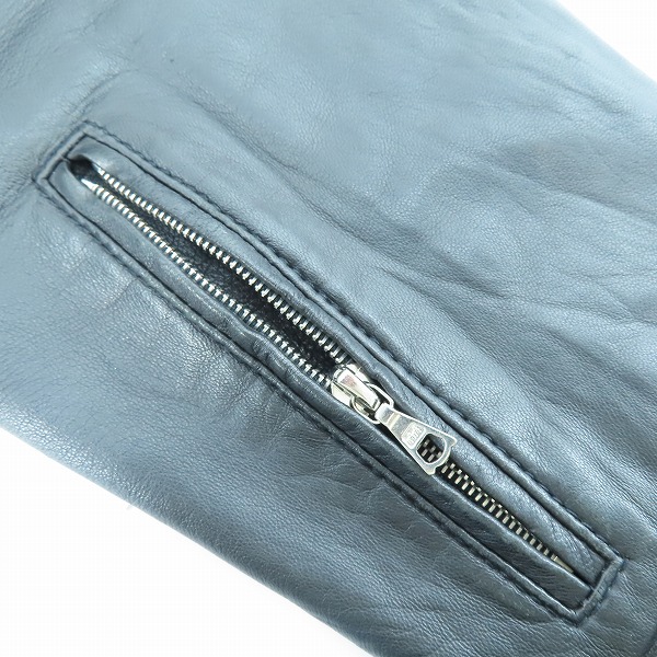 実際に弊社で買取させて頂いたSOPHNET./ソフネット シープレザーライダースジャケット SOPH-091012/Sの画像 5枚目