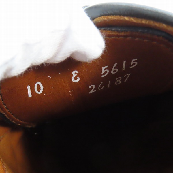 実際に弊社で買取させて頂いたAllen Edmonds/アレンエドモンズ パークアベニュー ストレートチップ 10Eの画像 5枚目