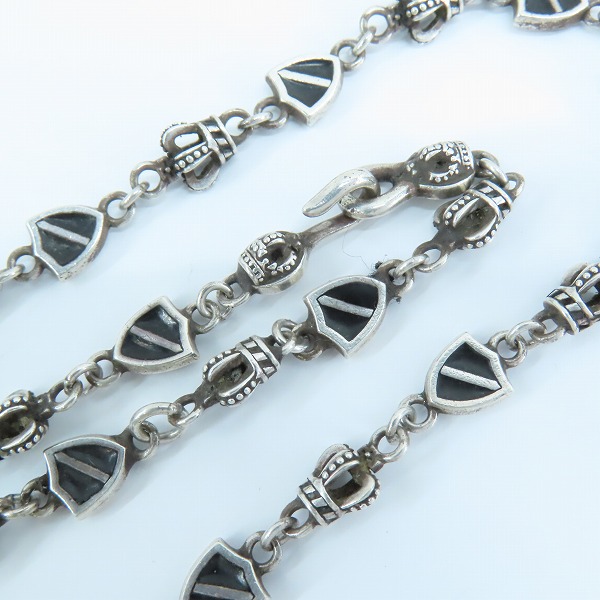 実際に弊社で買取させて頂いたJustin Davis/ジャスティンデイビス Crown Shield Link Chain/クラウンシールドリンク チェーン SNJ190