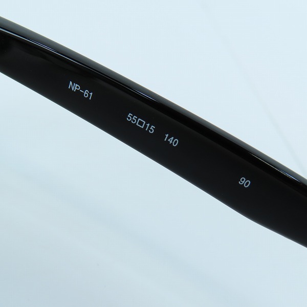 実際に弊社で買取させて頂いた999.9/フォーナインズ フルリム 度入り イエローレンズ アイウエア/メガネフレーム/サングラス NP-61の画像 5枚目