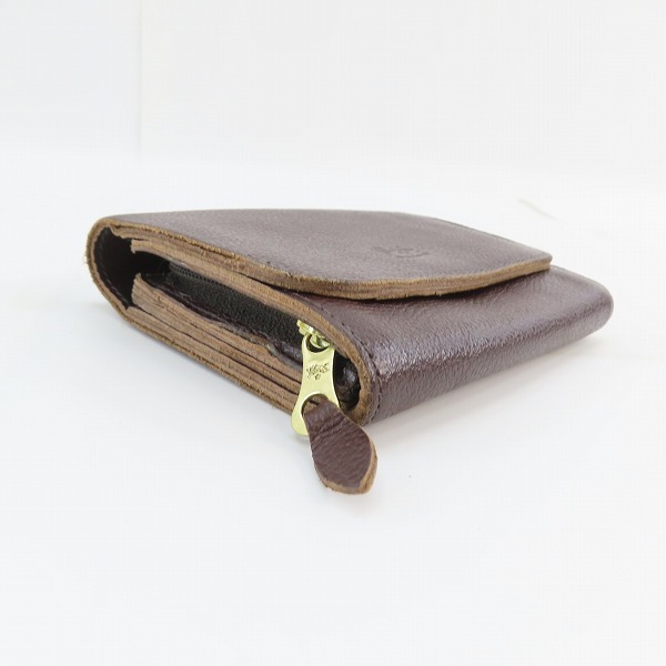 実際に弊社で買取させて頂いたIL BISONTE/イルビゾンテ STANDARD COLLECTION/スタンダードコレクション 二つ折り ウォレット/財布 5462305140の画像 2枚目