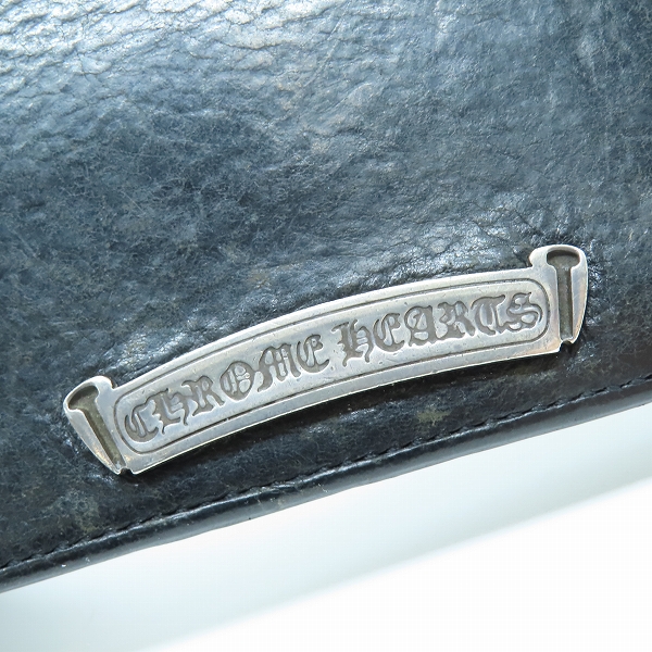 実際に弊社で買取させて頂いたCHROME HEARTS/クロムハーツ シングルフォールド ロングウォレット/長財布 チップスコーナーの画像 7枚目