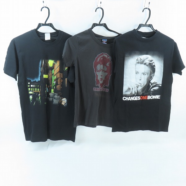実際に弊社で買取させて頂いたDavid Bowie/デビッドボウイ バンドTシャツ 3点セット