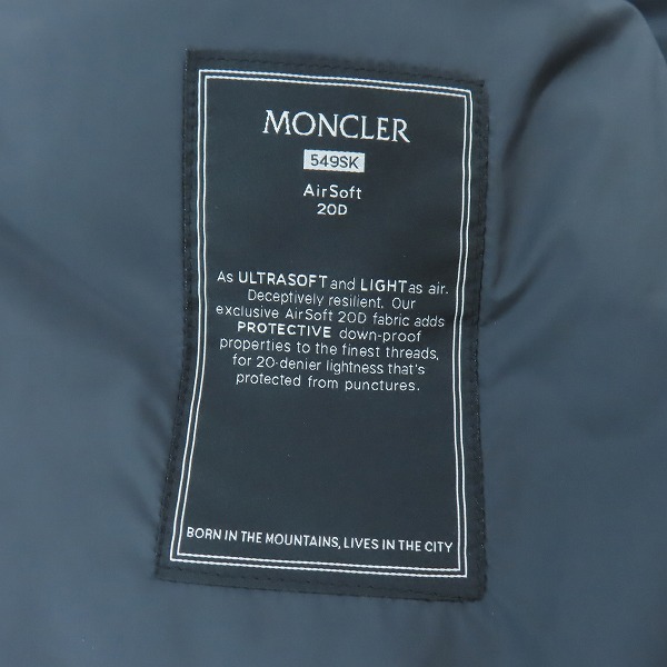 実際に弊社で買取させて頂いた【JPタグ】Moncler/モンクレール BESBRE GIUBBOTTO JACKET ダウンジャケット I20911A00092 549SK /4の画像 6枚目